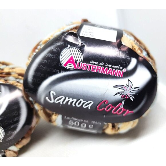 Austermann Samoa Color Yarn Lot 2583 Farbe 0102 – Soft Multicolor Blend for Knit - Picture 3 of 16